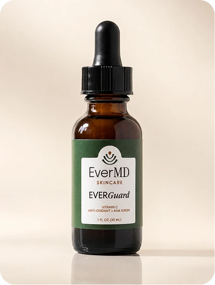 EverMD Skincare EVERGuard Vitamin C antioxidant serum bottle with dropper