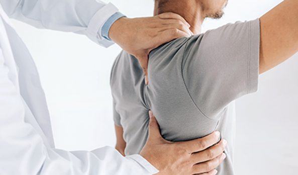 Shoulder to thumb pain - Physical examination