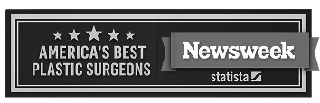 Newsweek America's Best Plastic Surgeons award badge