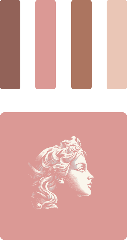 Four vertical bars showing skin tone progression from deep to light brown