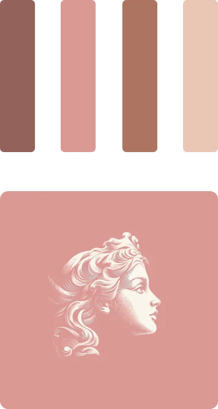 Four vertical bars showing skin tone progression from deep to light brown