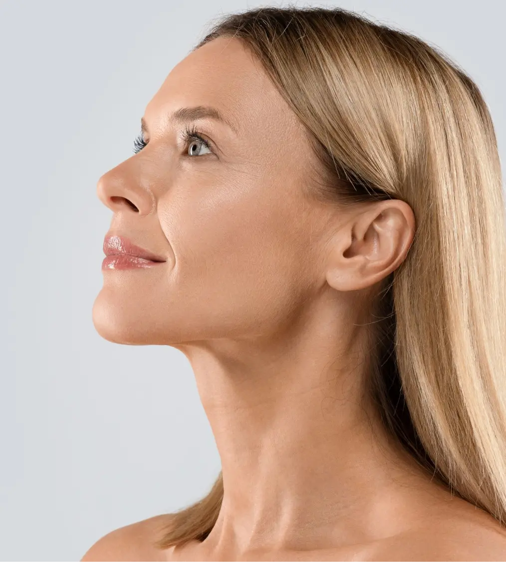 chin liposuction compression garment banner