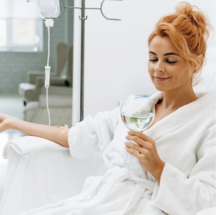 Private wellness treatment suites with linen curtains at La Réserve