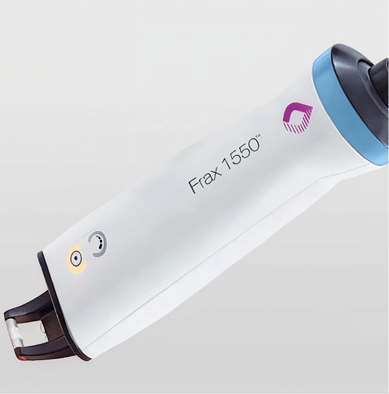 Frax 1550 fractional laser resurfacing device with blue handpiece and control buttons