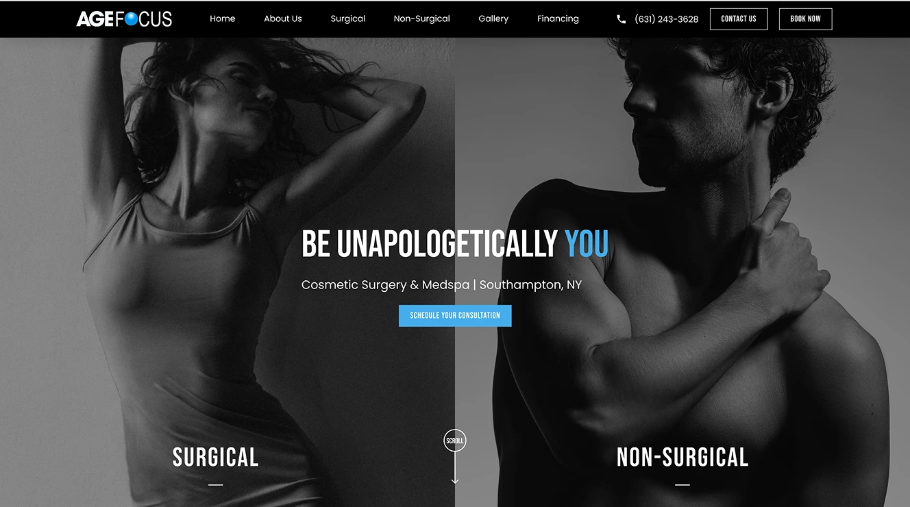 Age Focus Plastic Surgery Marketing Agency Banner