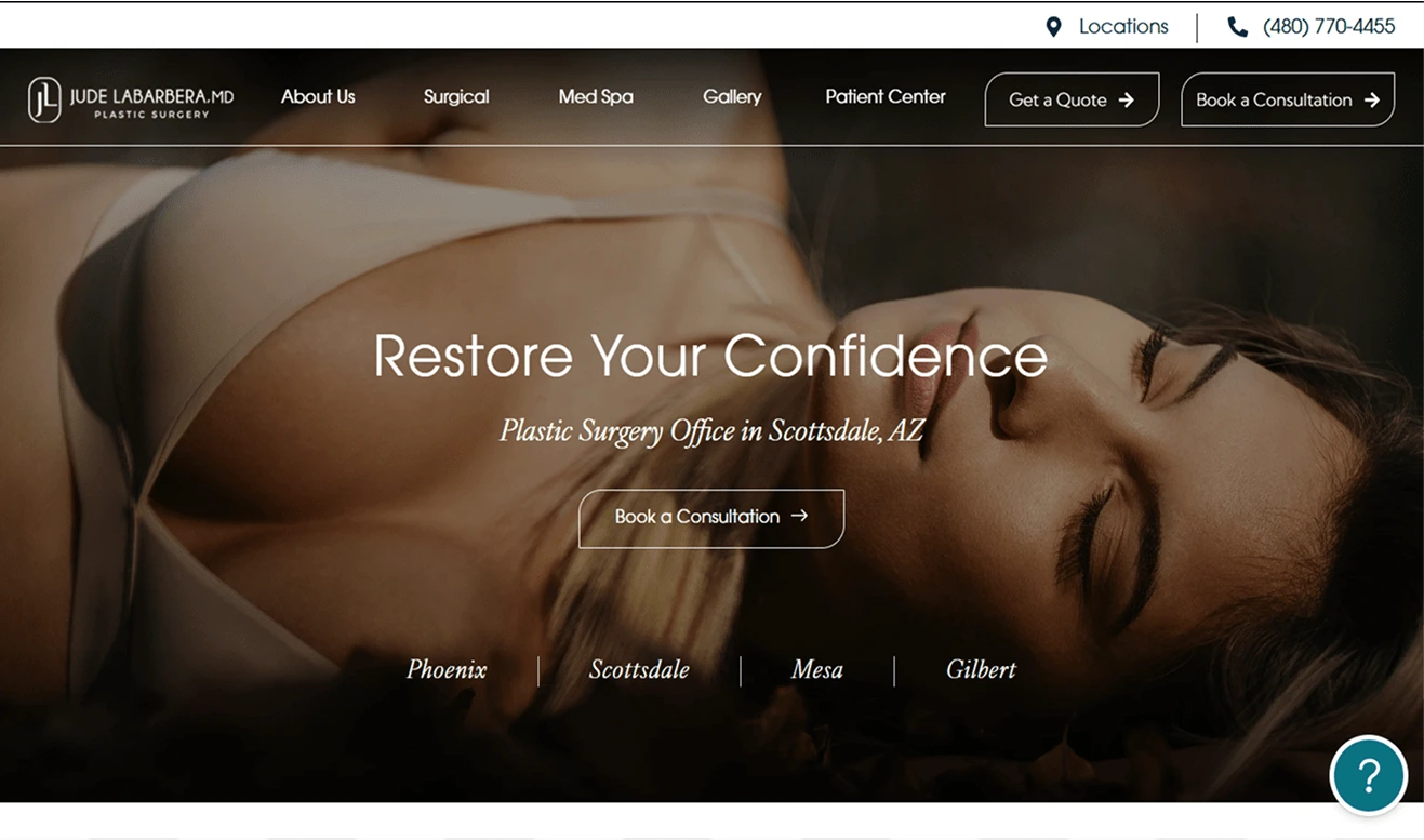 Jude Labarbera Plastic Surgery Marketing Company Banner