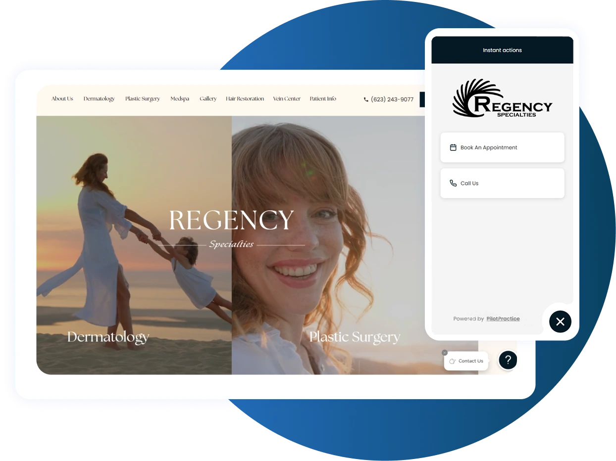 Website Widget Dermatology Practice Management Software & CRM Banner