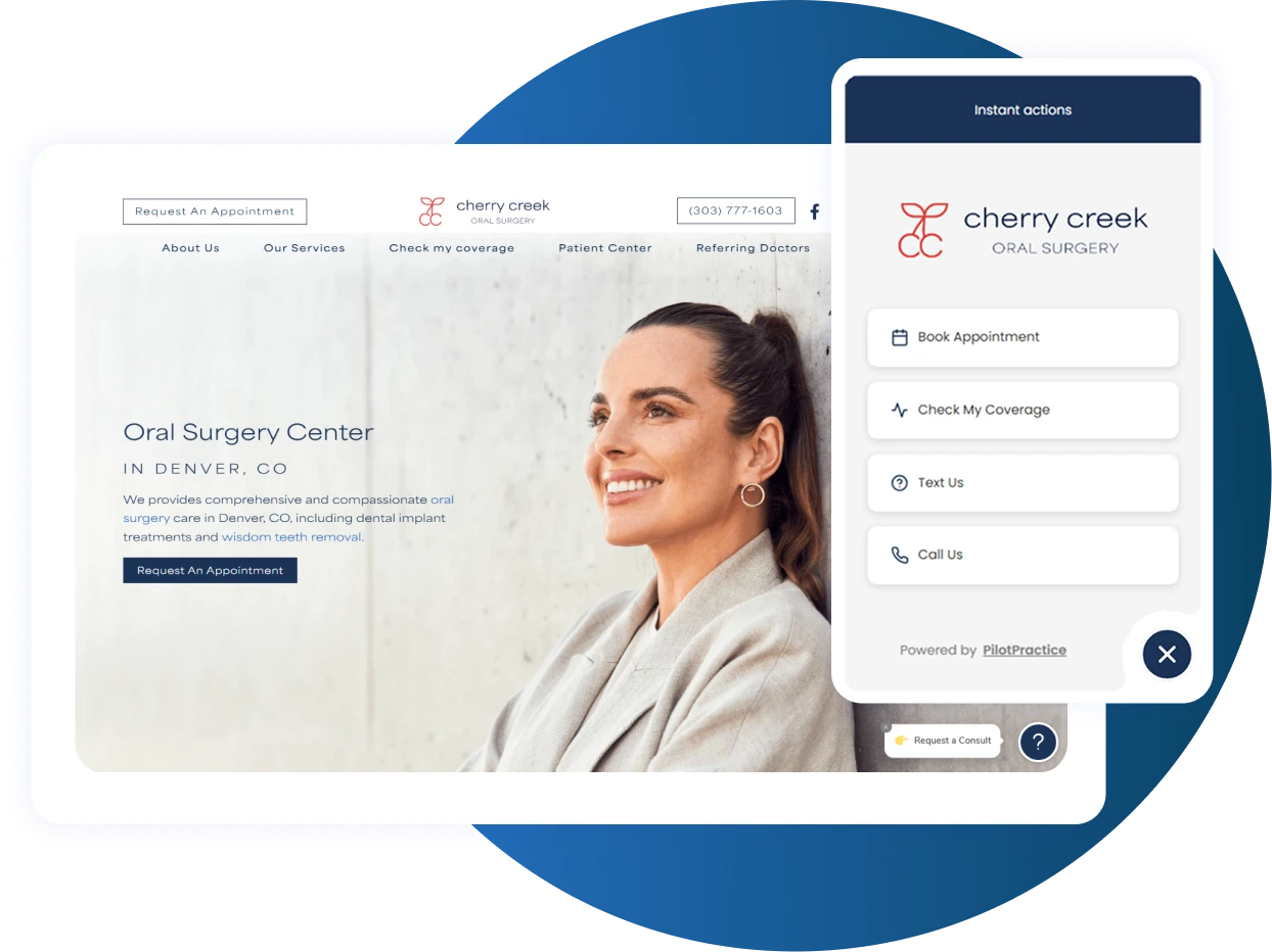 Website Widget Lead Management Dental CRM Banner