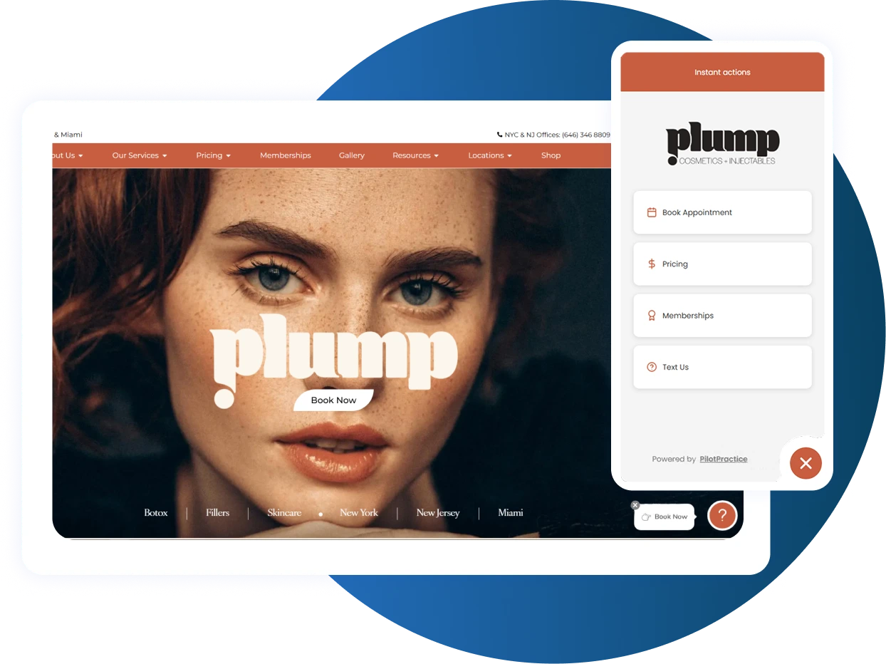 Website Widget Medspa CRM Software for Patient Engagement Banner