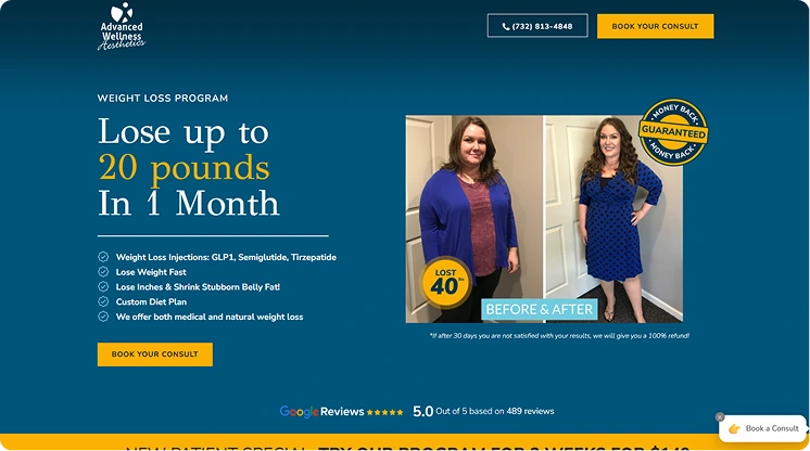 Top Performance Marketing Agency For Weight Loss Clinics Banner