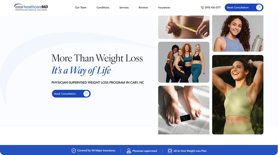 Performance Marketing Agency For Weight Loss Clinics Solutions Banner