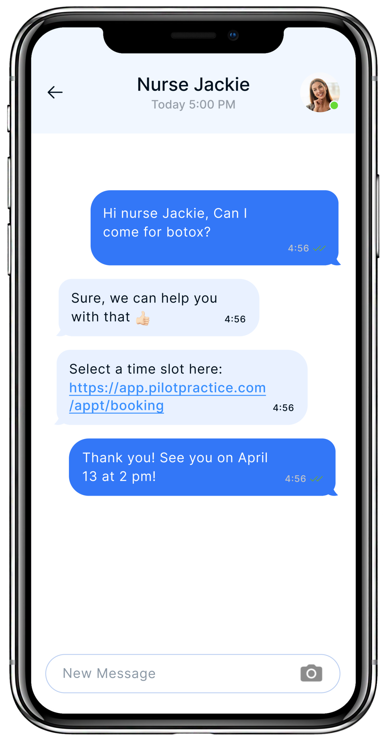 Medspa CRM Feature - Messaging Banner