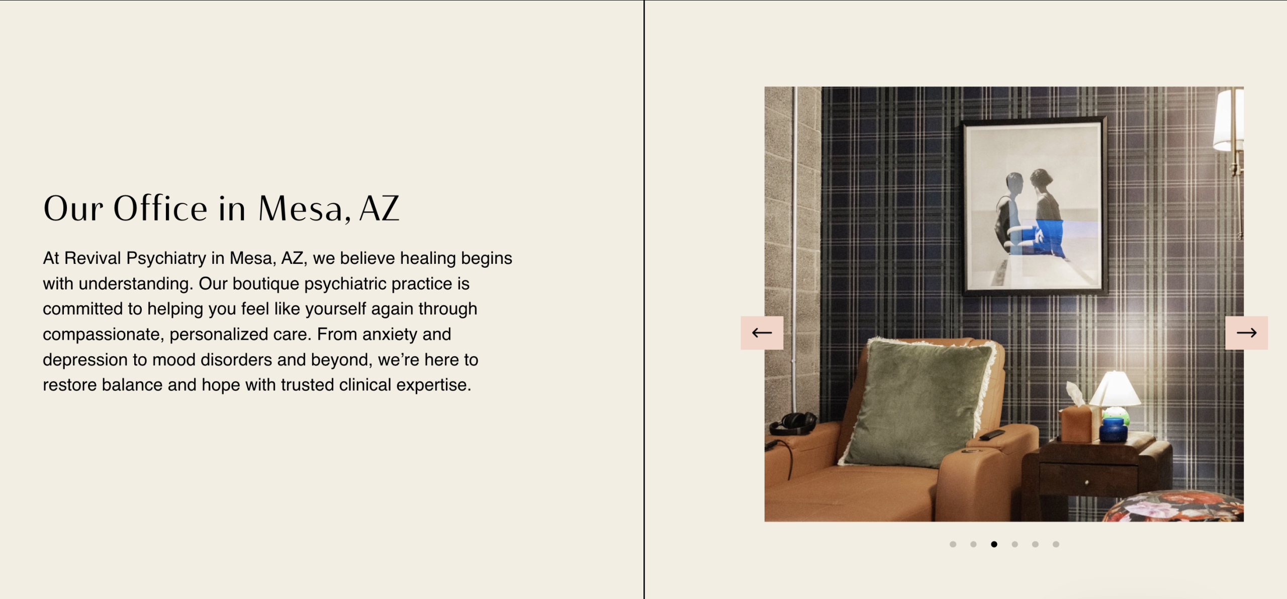 Spravato website design