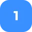 Blue rounded square with number 1