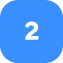 Blue rounded square with number 2