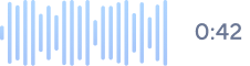 Audio waveform labeled 0:42