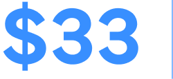$33 pricing offer in blue text