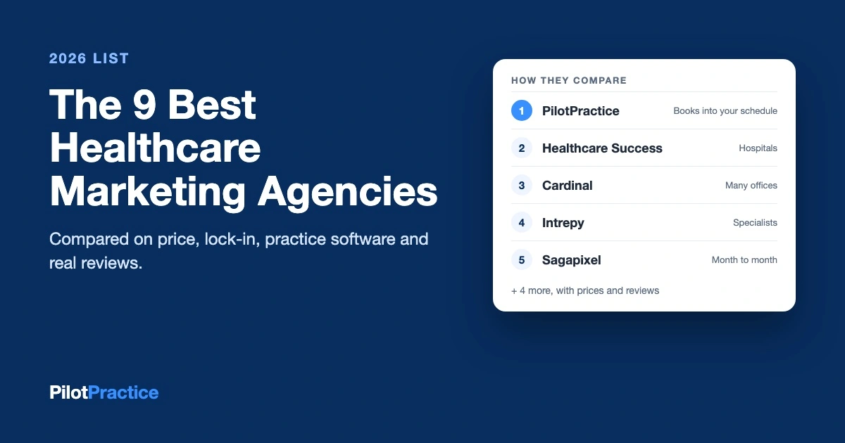The 9 best healthcare marketing agencies in 2026, compared on price, lock-in and reviews