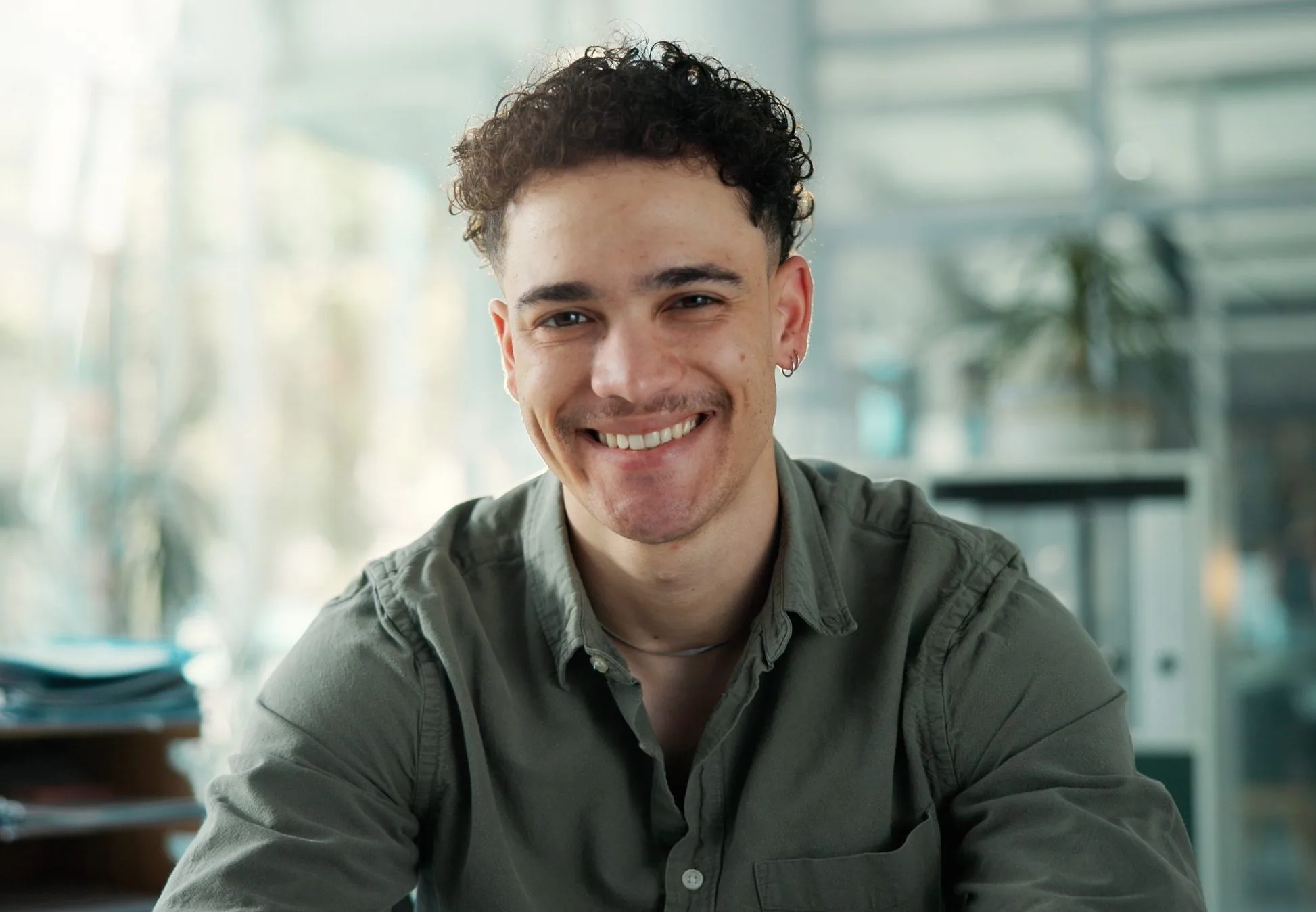 Smiling young man