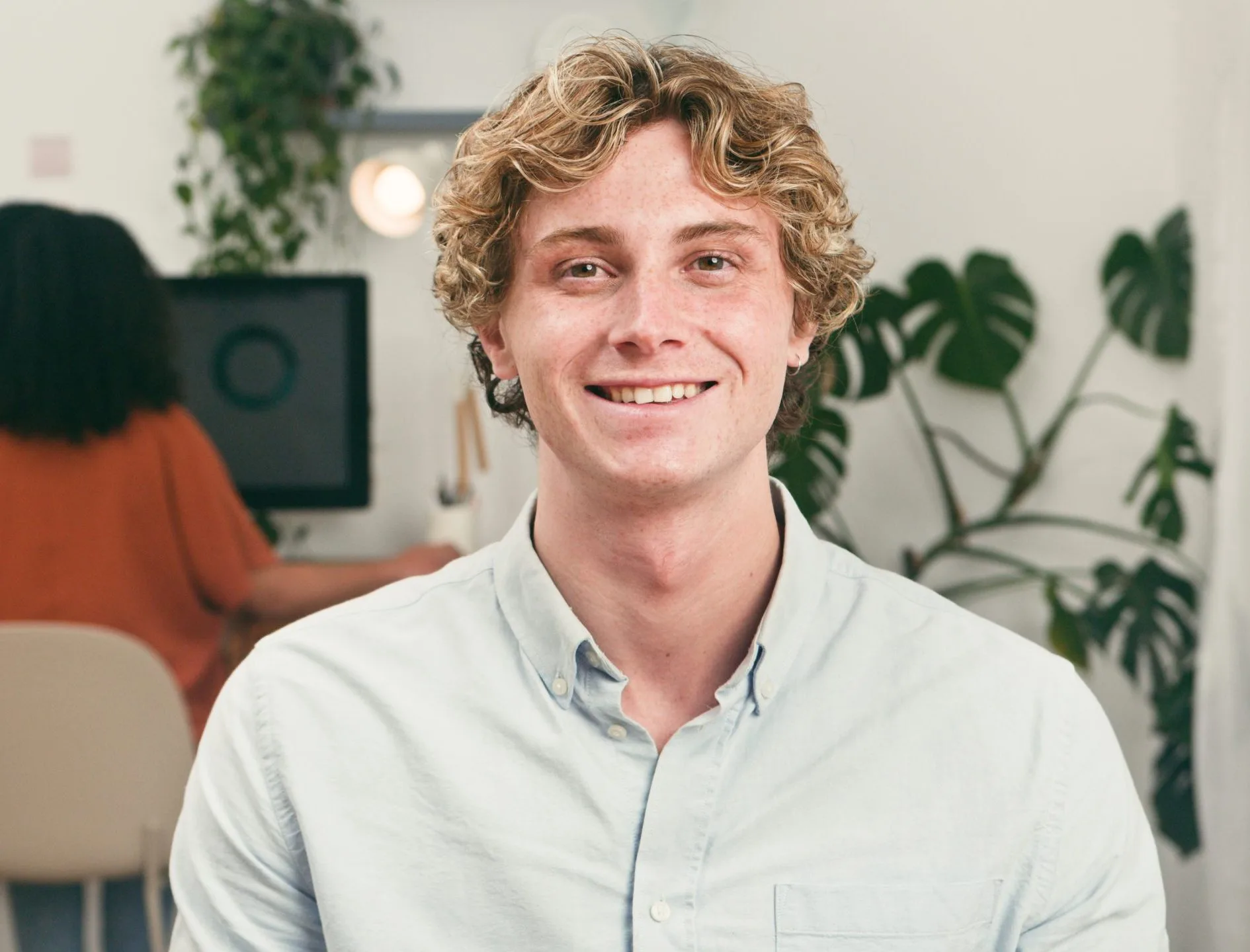 Smiling young man