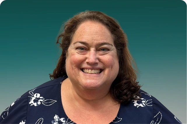 Vickie Pesterfield, team member at The Allergy and Asthma Clinic, smiling at the camera