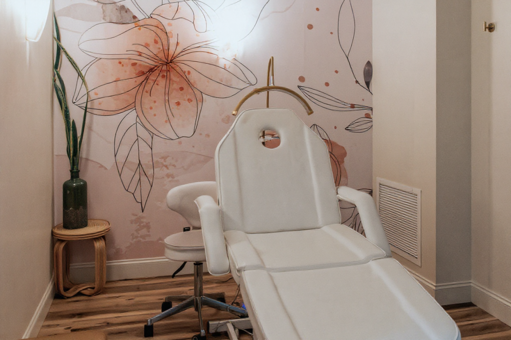 Treatment room chair at Thrive Med Spa Portsmouth NH