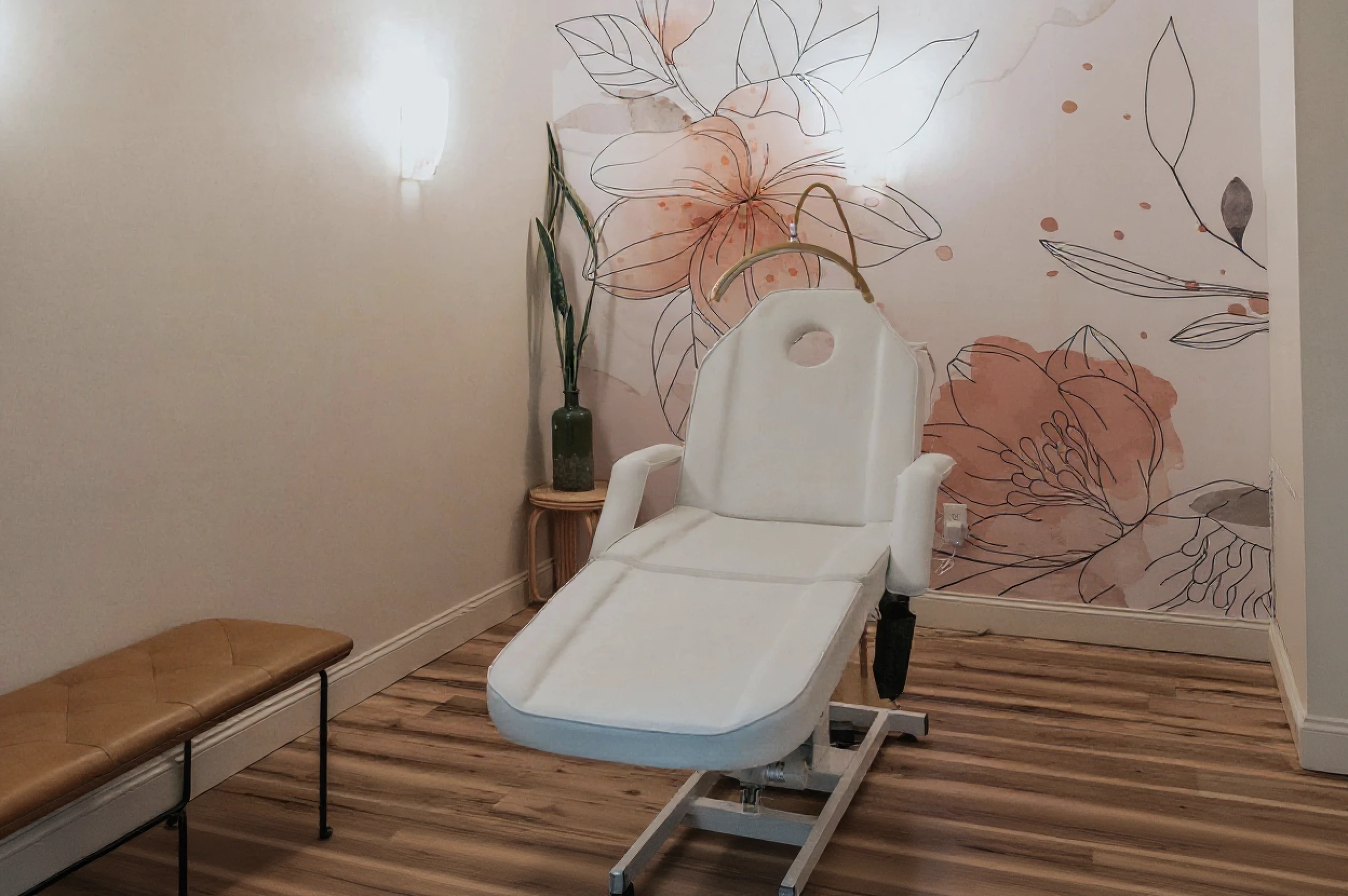 Facial treatment in progress at Thrive Med Spa