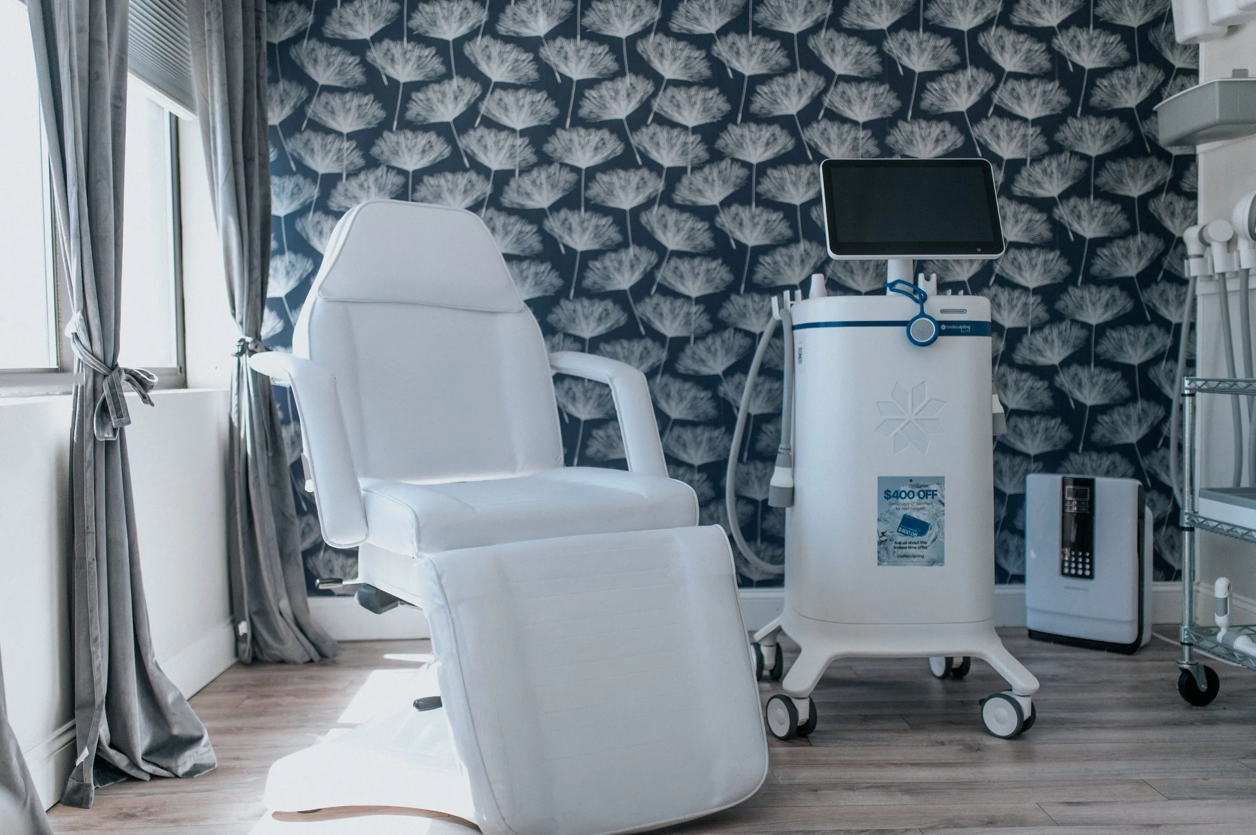 CoolSculpting treatment room at Thrive Med Spa