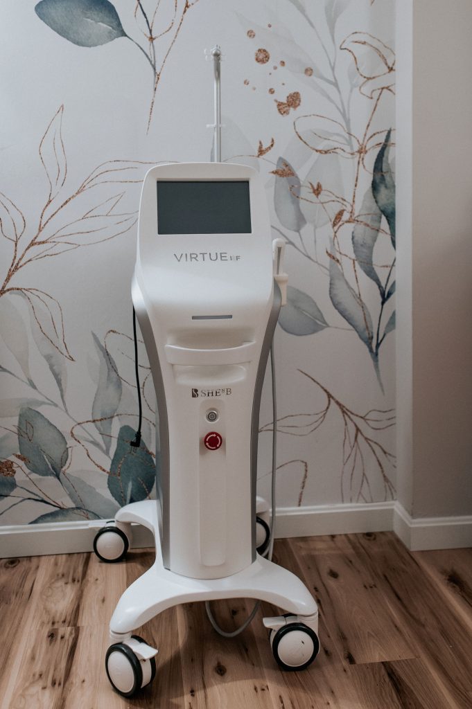 Virtue RF microneedling device at Thrive Med Spa
