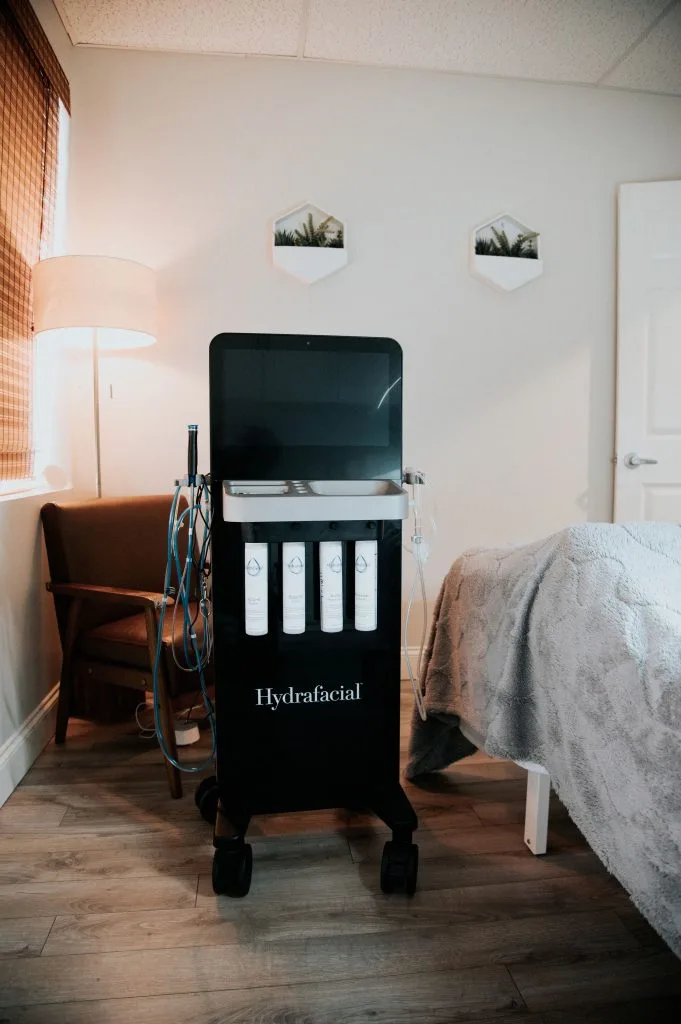 Hydrafacial treatment machine at Thrive Med Spa