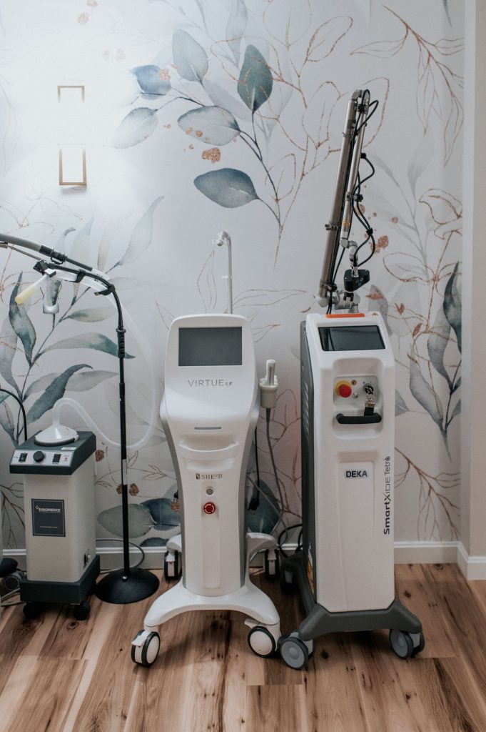 Virtue RF and CoolPeel devices at Thrive Med Spa Portsmouth NH