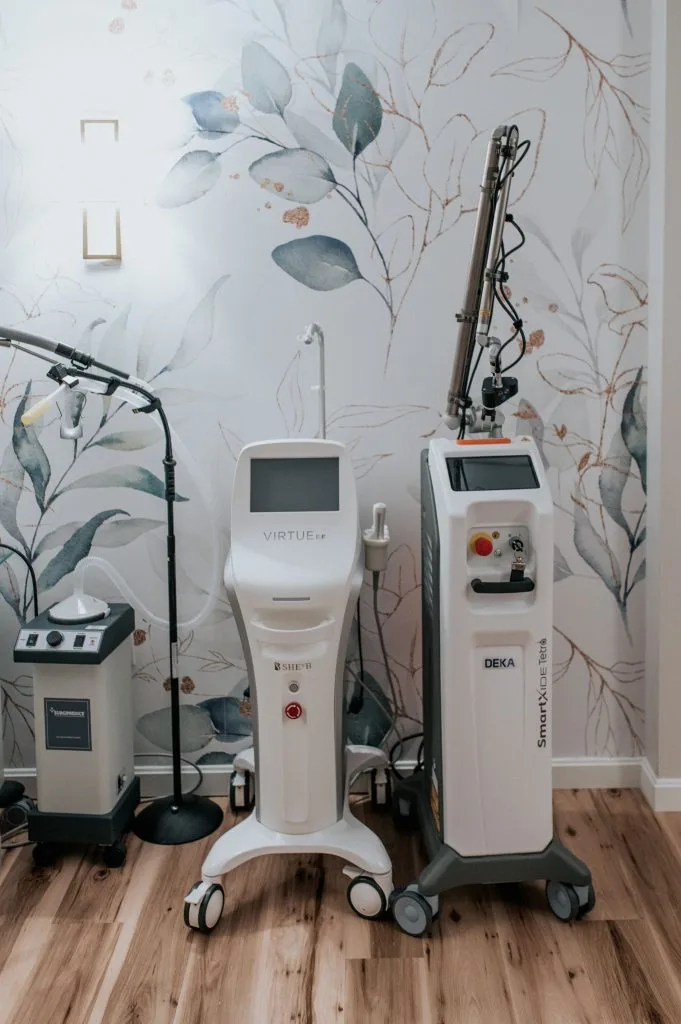 Virtue RF and CoolPeel devices at Thrive Med Spa Portsmouth NH