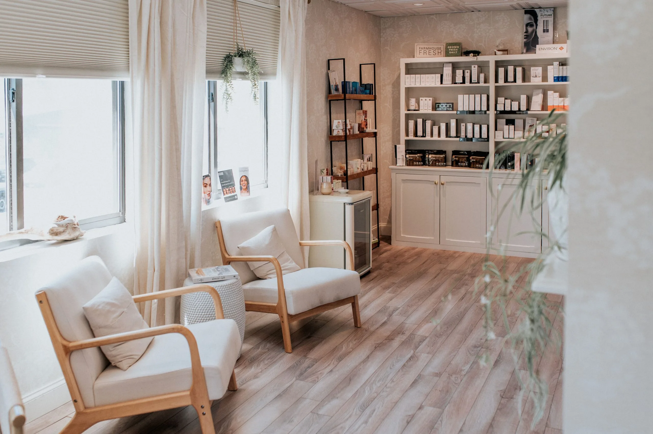 Thrive Med Spa waiting room and retail area