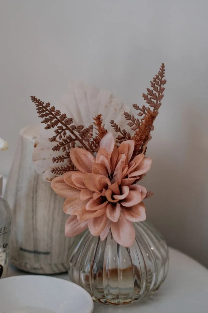 Decorative floral arrangement at Thrive Med Spa