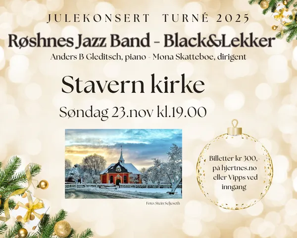 Black & Lekker og Røshnes Jazz Band – Stavern Kirke