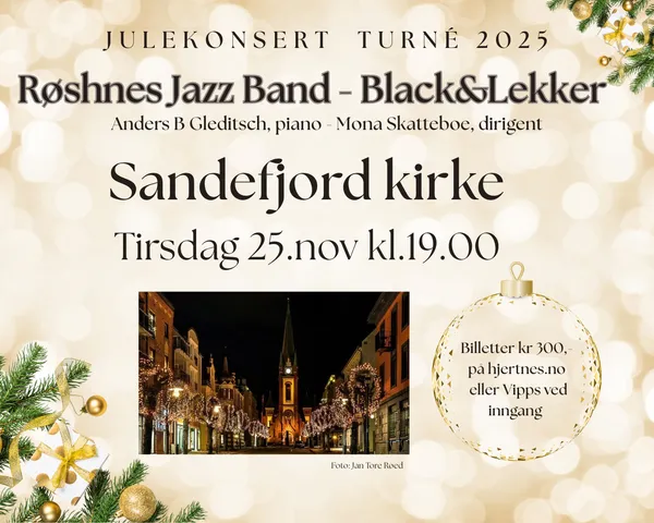 Black & Lekker og Røshnes Jazz Band – Sandefjord Kirke