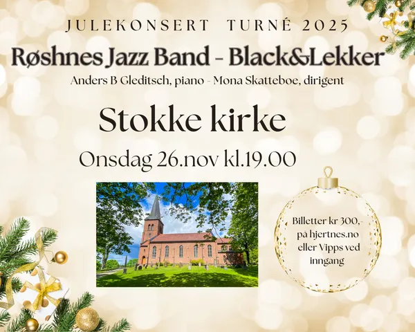Black & Lekker og Røshnes Jazz Band – Stokke Kirke