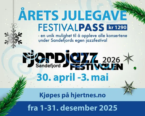 Fjordjazz: Festivalpass og dagspass