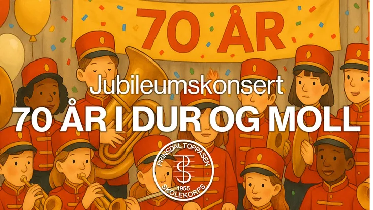 Prinsdal Toppåsen skolekorps – 70 år i dur og moll