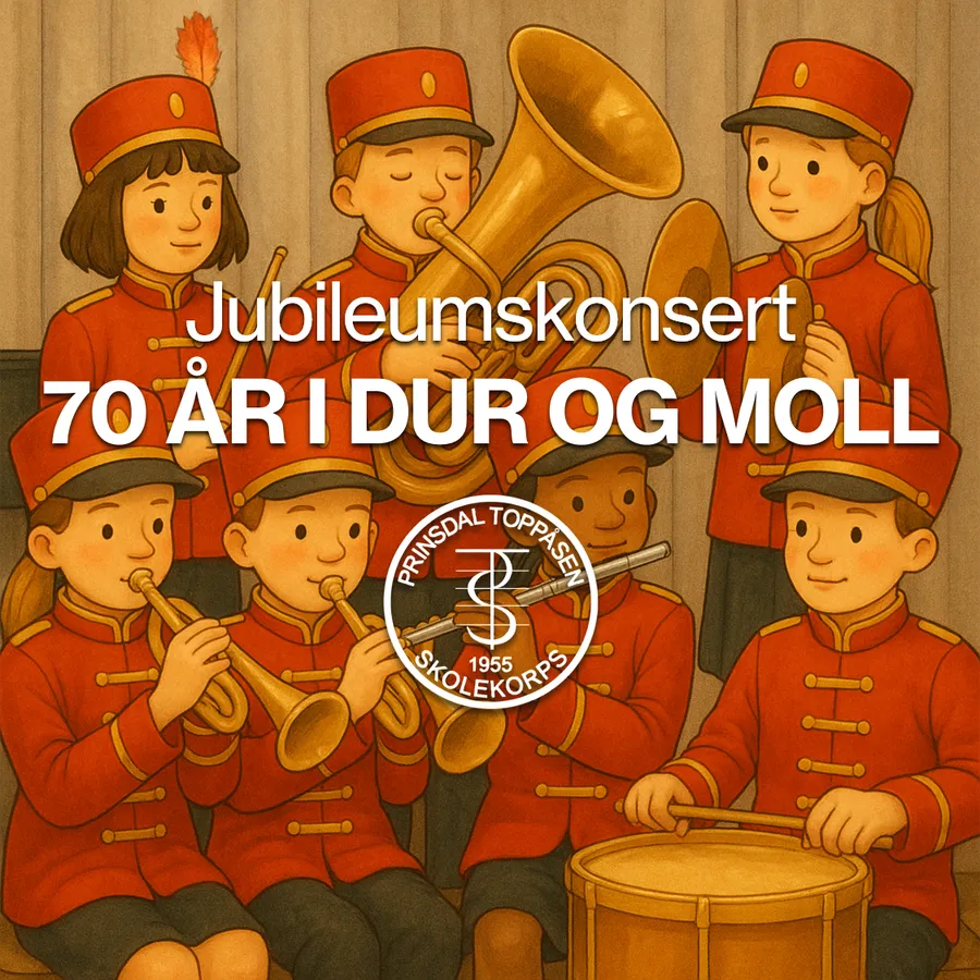 Prinsdal Toppåsen skolekorps – 70 år i dur og moll