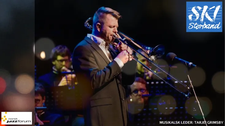 Ski Storband og Tarjei Grimsby spiller musikk av Frode Thingnæs
