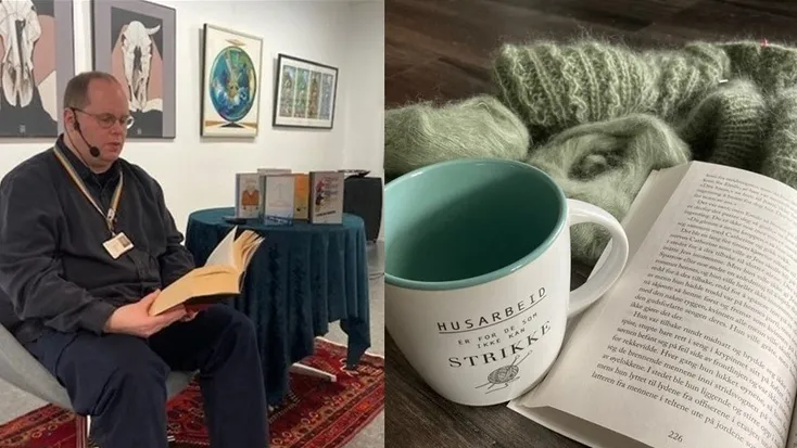 Biblioteket: Strikk og lytt