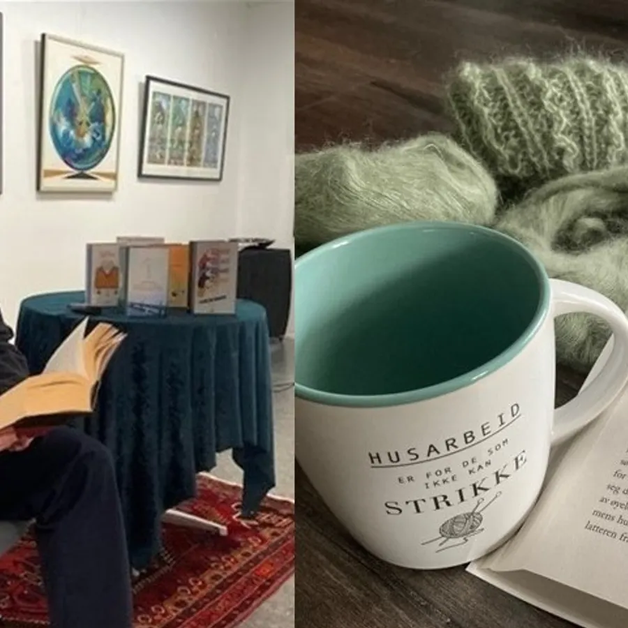 Biblioteket: Strikk og lytt