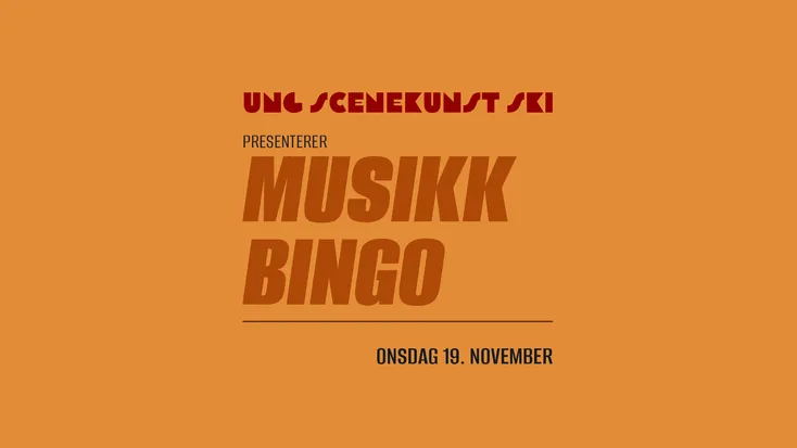 Ung Scenekunst Ski: Musikkbingo!