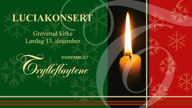 Luciakonsert med Ensemblet Tryllefløytene i Greverud kirke