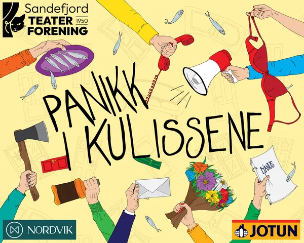 Sandefjord Teaterforening – “Panikk i kulissene”