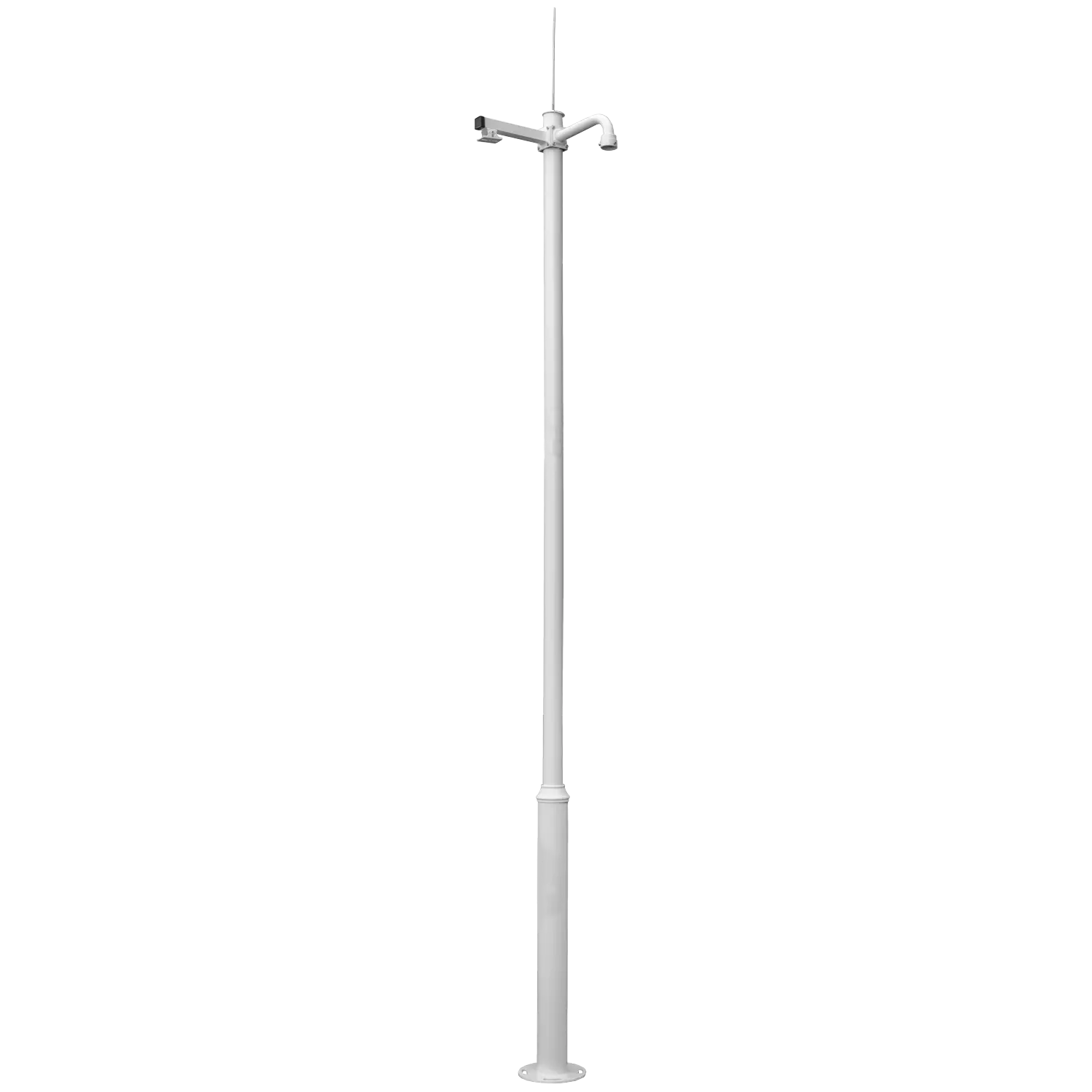 Poste Modular 4 Metros 3 Secções (1 x OD114mm + 2 x OD76mm) E2mm - Branco