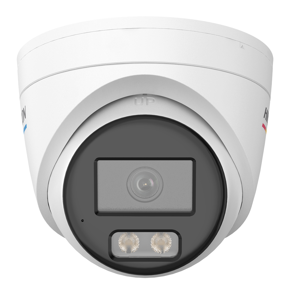 Câmara IP Turret Hikvision 4MP ColorVu DS-2CD1347G3H-LIU 4mm PoE - Alta Definição e Visão Noturna Colorida
