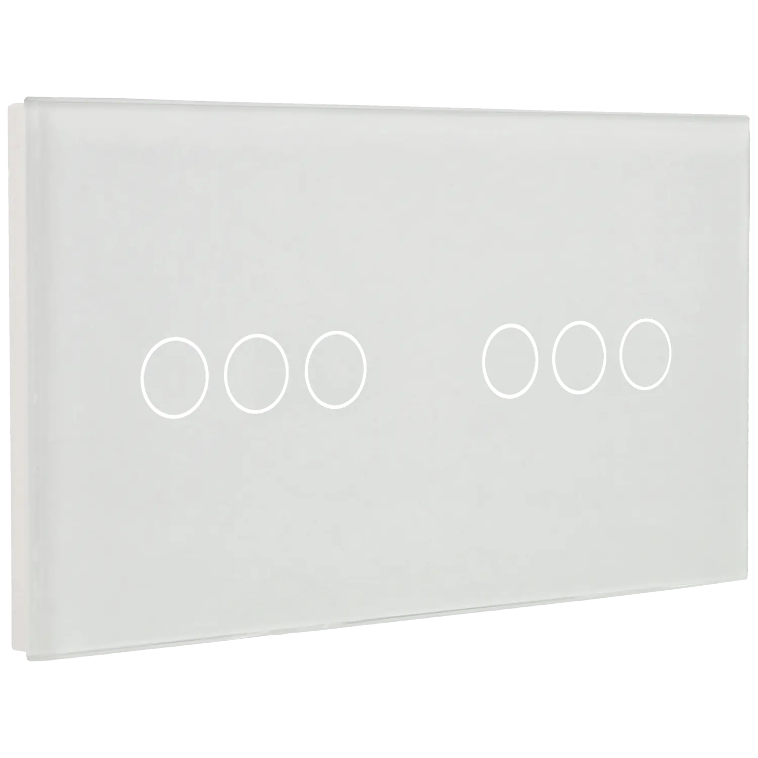Panel de interruptor doble con 6 botones