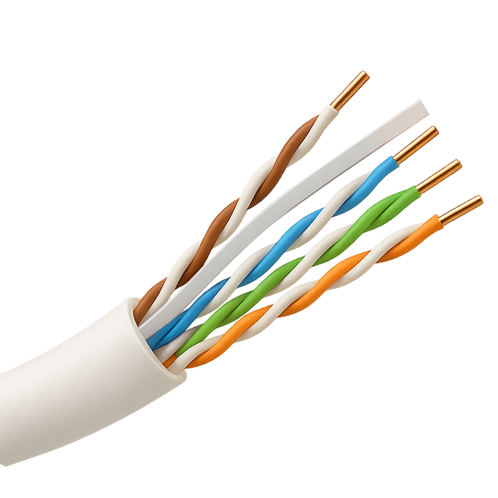 Cabo UTP Categoria 6 Safire UTP6-1000-BC-H-Dca, 1000m, LSZH, Cinzento